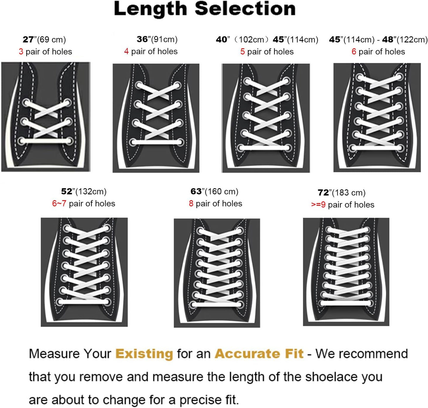 2 Pairs 2/5" Flat Shoe Laces for Sneakers 26 Colors Shoelaces in 27"-72"
